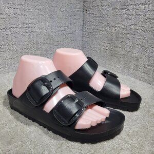 Birkenstock Arizona Big Buckle EVA Essentials Size EU 39 L8 M6 Black Sandals